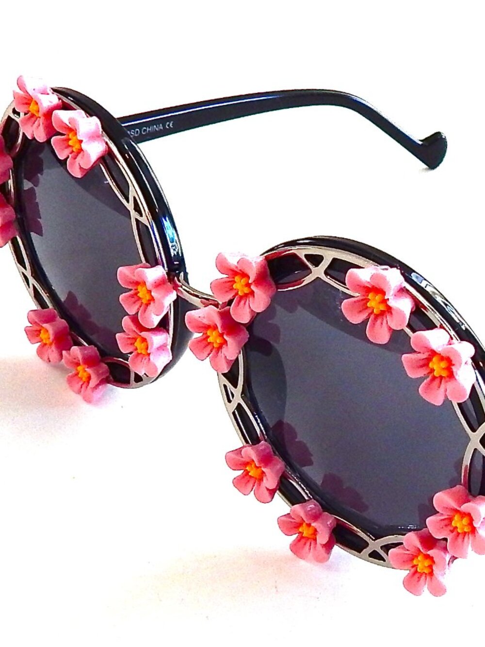GASOLINE GLAMOUR SUMMER OF LOVE MORNING GLORY PINK BIRDCAGE GLASSES 🌸🌷🩷